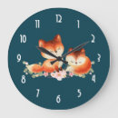 Zoek naar vossen klokken Waterverf