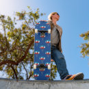 Recherche de blanc et bleu rouges skateboards Américain