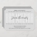 Recherche de maquette invitations Typographie