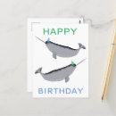 Recherche de narwhal vœux cartes Baleine