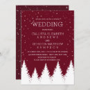 Recherche de neige mariage invitations Élégant