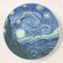 Recherche de la nuit étoilée dessous de verres Vincent van gogh