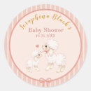 Zoek naar roze schapen stickers Baby shower