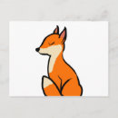 Recherche de renard orange cartes postales Sauvage