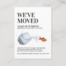 Recherche de nouvelle adresse cartes visite Déplacé