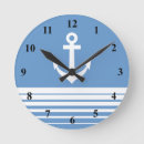 Recherche de ancres nautiques horloges Bleu et blanc