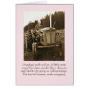 Recherche de tracteur vintage vœux cartes Agriculteur