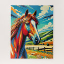 Recherche de mustang puzzles Cheval