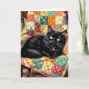 Recherche de chat noir mignon vœux cartes Contenu générationnel