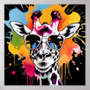 Recherche de girafe colorée posters Pour tous