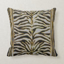 Recherche de tigre rayures coussins Noir
