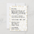 Recherche de mahjong invitations Mah jongg
