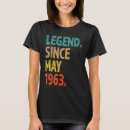 Recherche de légende 1963 tshirts Vieux