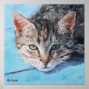 Zoek naar bruine kat posters Blauw