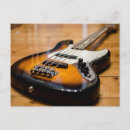 Recherche de guitare basse cartes postales Cordes