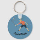 Recherche de badminton porteclés Joueur