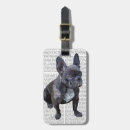 Recherche de bouledogue français bagages étiquettes Feuille