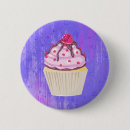 Recherche de cupcake badges Dégivrage rose