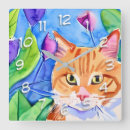 Zoek naar leuke katten klokken Kleurrijk