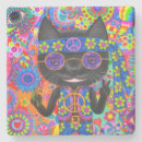 Recherche de signe paix dessous de verres Fleurs