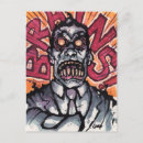 Zoek naar hersenen briefkaarten Zombie