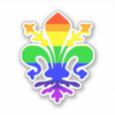 Recherche de fleur stylisée autocollants Coloré