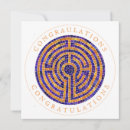 Recherche de labyrinthe vœux cartes Méditation