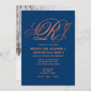 Recherche de cuivre mariage invitations Monogramme