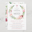 Recherche de pink floral baptême invitations Pour elle