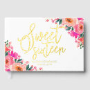 Recherche de sweet 16 livre d or Floral
