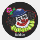 Recherche de visages clown autocollants Déplaisant