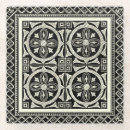 Recherche de mandala dessous de verres Noir