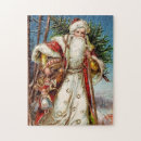 Recherche de père noël vintage puzzles Cru