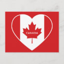 Recherche de drapeau du canada cartes postales Coeur