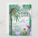 Zoek naar flamingo babyshower uitnodigingen Palmboom