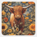 Recherche de animal de ferme autocollants Vache à haute altitude