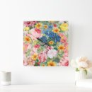 Recherche de fleurs colorées horloges Toute personne