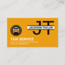 Recherche de cabine jaune cartes visite Service de taxi
