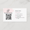 Recherche de qrcode cartes visite Rose