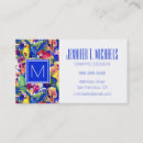 Recherche de cacatoès cartes visite Monogramme