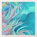 Zoek naar stranden onderzetters Abstract