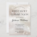Recherche de première de blanc petite communion invitations Religieux