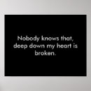 Recherche de coeur brisé posters Triste