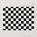 Recherche de damier noir et blanc cartes postales Carré