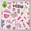 Zoek naar leuke eenhoorn posters Cartoon