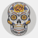 Recherche de calavera autocollants Crânes de sucre