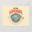 Recherche de logo vintage cartes postales Supergirl