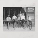 Recherche de vélo noir et blanc cartes postales Rétro