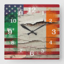 Recherche de drapeau irlandais horloges Drapeau de l'irlande