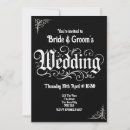 Recherche de rock mariage invitations Noir